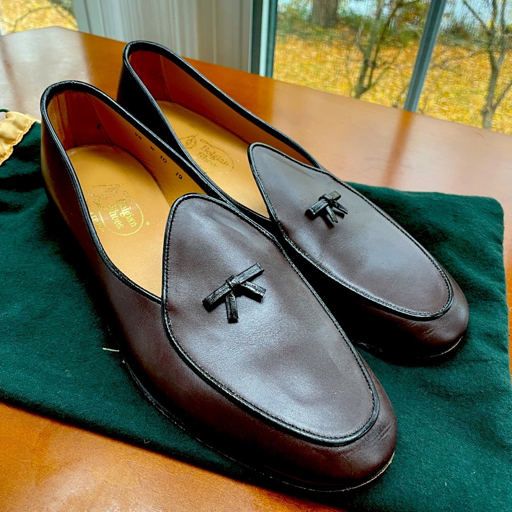 Belgian Shoes Henri, brown, size 10 Narrow